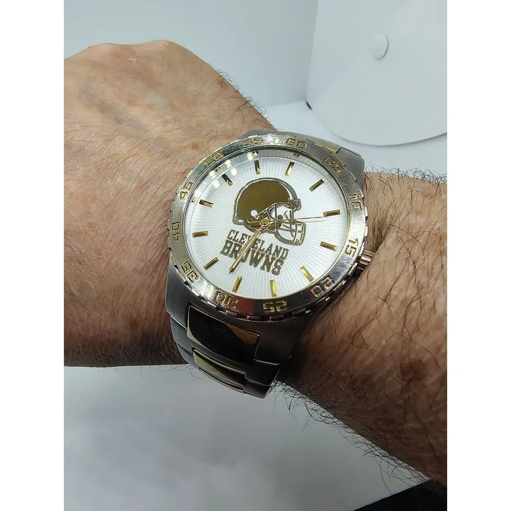 Cleveland Browns Football Team Game Time Men's Watch